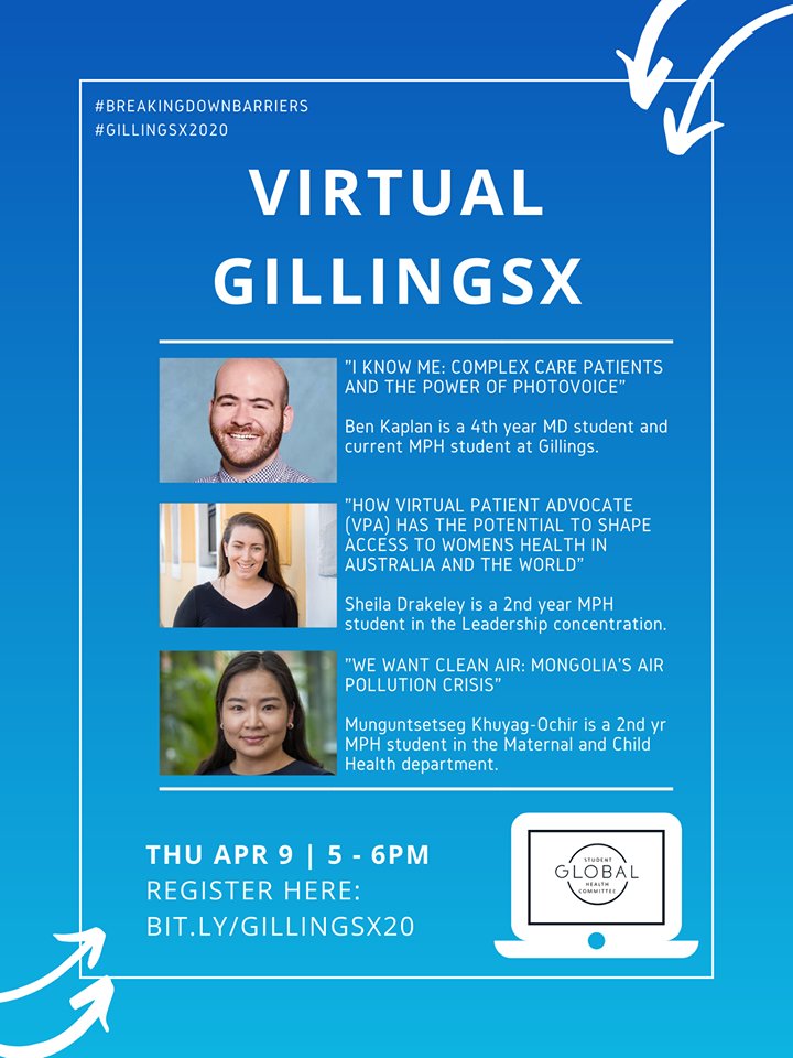 I am so excited to speak in #GillingsX2020 about Mongolian air pollution crisis as a researcher, a pediatrican and a mother of 3 young children. Please join us #GillingsX2020 on Apr 9th, 2020 5pm-6pm (EST). Register:bit.ly/gillingsx20
#BREAKINGDOWNBARRIERS
#GILLINGSX2020