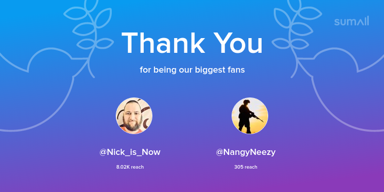 C0astalConnects's tweet photo. Our biggest fans this week: Nick_is_Now, NangyNeezy. Thank you! via https://t.co/H3bwOjtURy https://t.co/0tTood2YTF