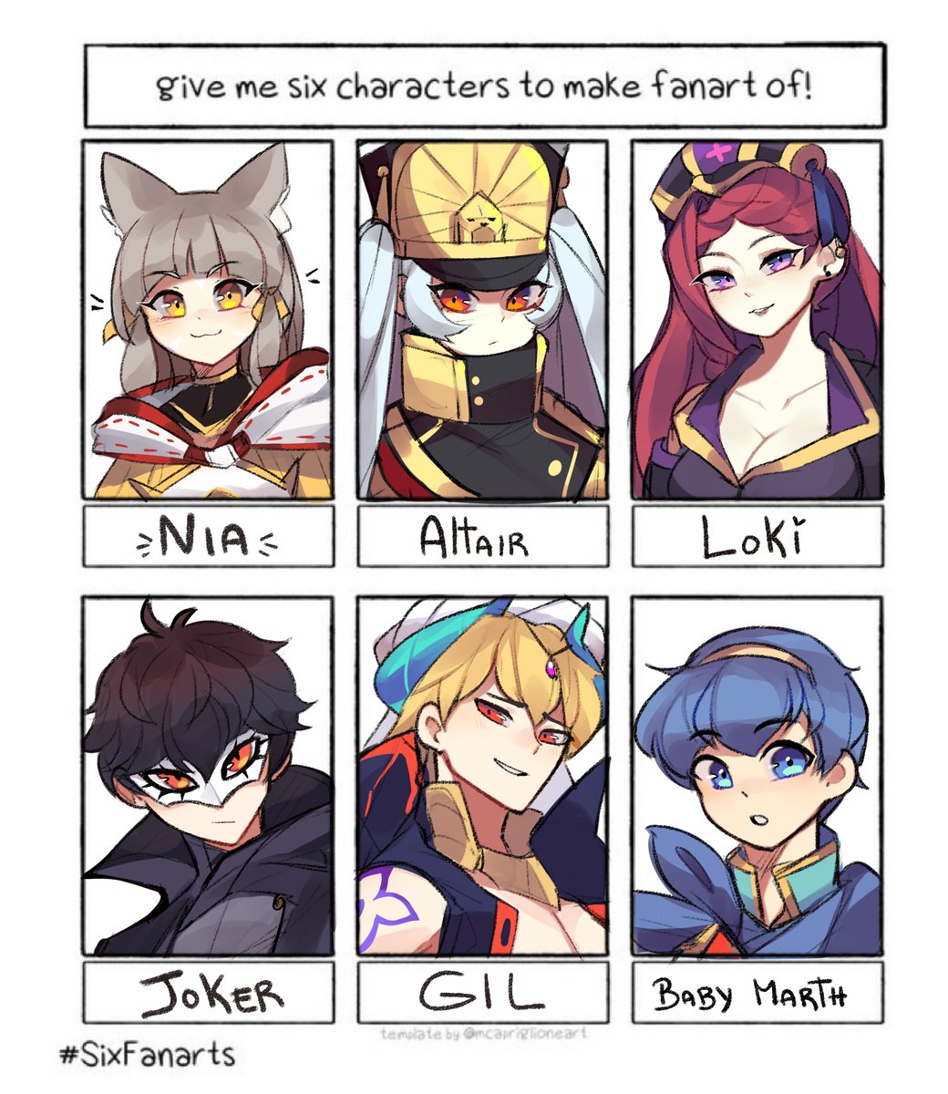 Doodles for my twitch followers part 2!! Thank you guys again for the amazing talk and the cute characters~~~

#SixFanartsChallenge 