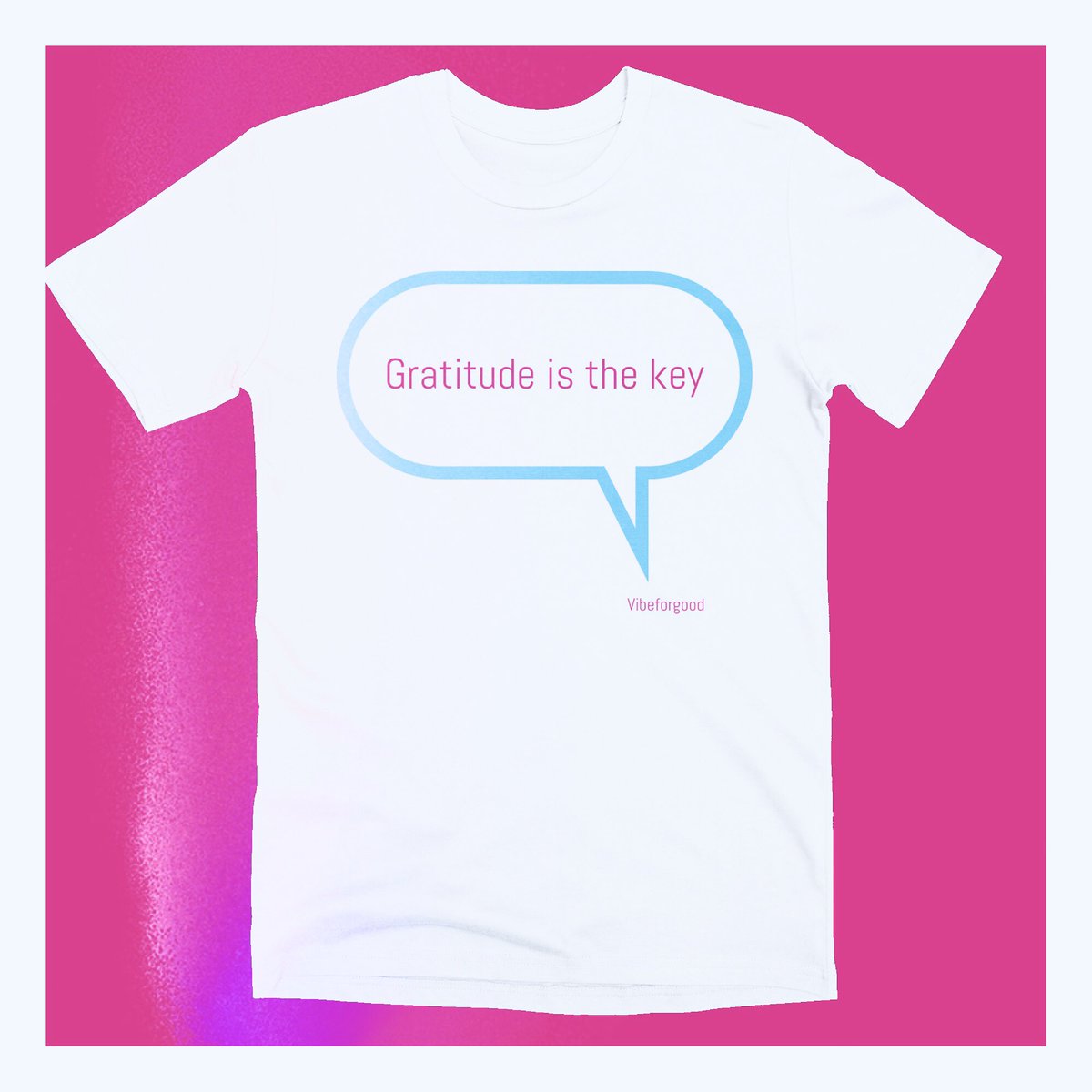 Gratitude is the key. At least that’s what Urban Cookie Collective told me. vibeforgood.threadless.com #gratitude #MondayMotivation