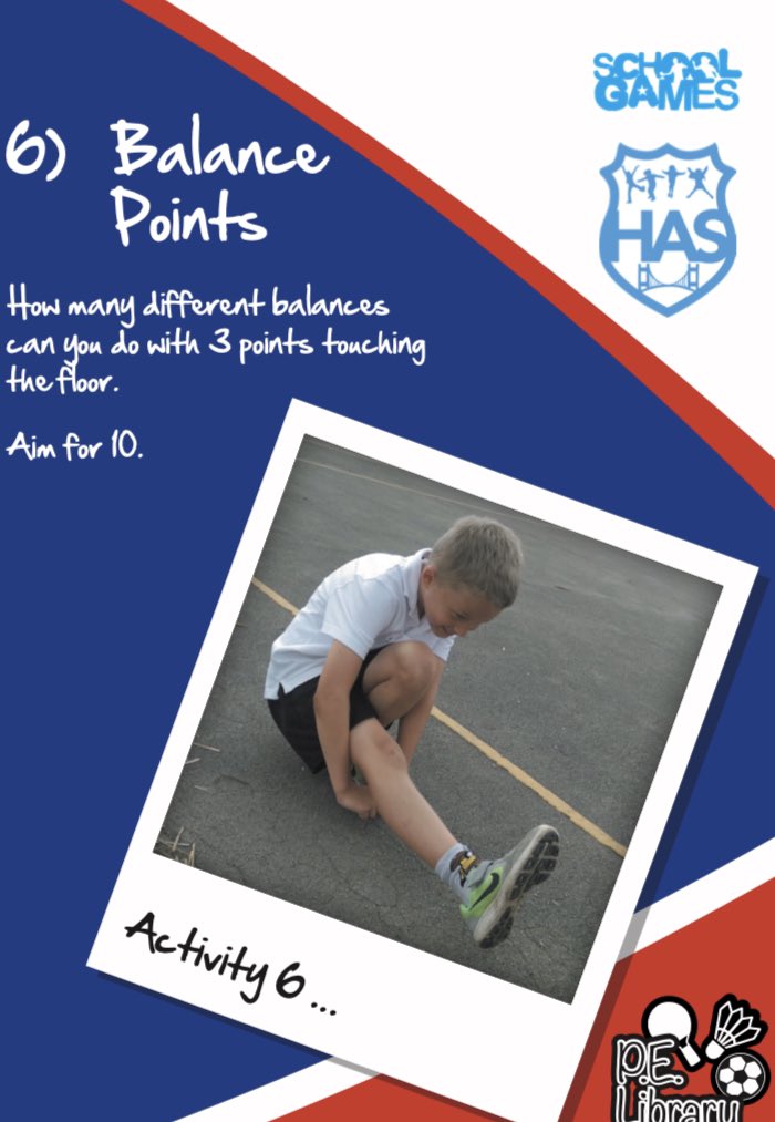 HullActiveSch's tweet photo. Primary Easter Challenge:
BALANCE POINTS
#IsolationIcons - who can create and then successfully demonstrate the most 3 point balances?
https://t.co/nfyou28e8t https://t.co/j5ytFGq8Bt
