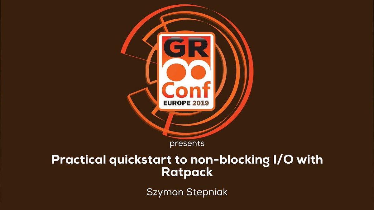 gr8conf's tweet photo. Another #GR8Conf 2019 Video: Szymon Stepniak (@wololock) on "Practical quickstart to non-blocking I/O with Ratpack" #groovylang #gradle #ratpackweb https://t.co/xzZDVjdgky https://t.co/elSNMfHOz9