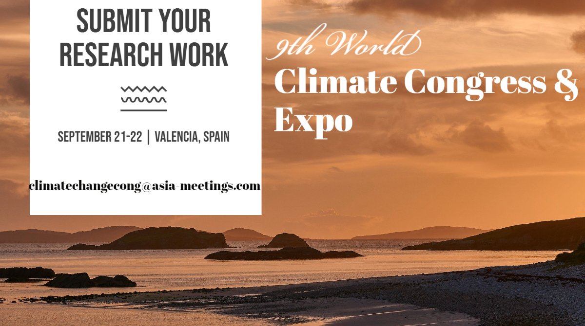 WillSmi96923675's tweet photo. #climatecongress&expo2020 #ClimateAction #getchancetopublish #article #abstract #september21-22 #callforspeaker #onlineconference
Drop email
climatechangecong@asia-meetings.com https://t.co/eqteVSZ7Yn
