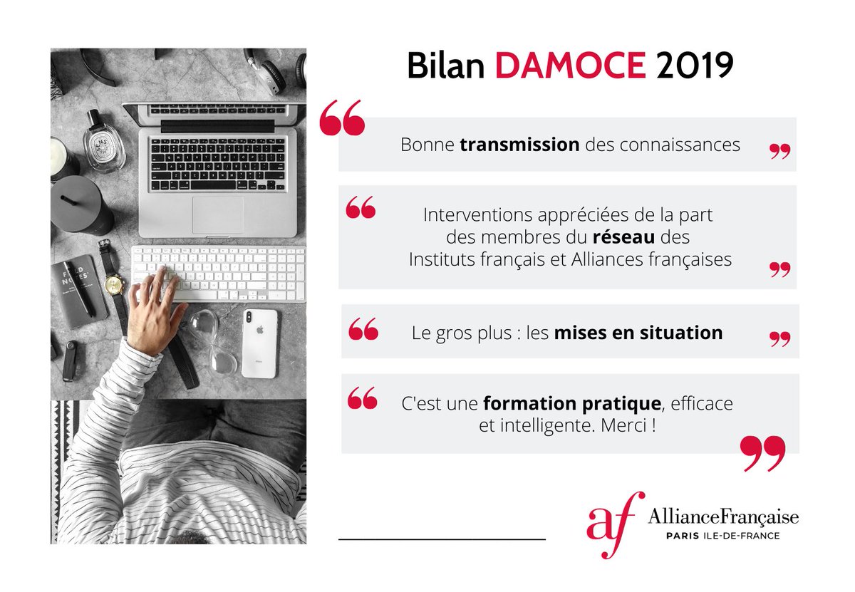 alliancefrparis's tweet photo. [Formez-vous ! 🎓] Le Diplôme d’Aptitude au Management des Organismes Culturels et d’Education a permis de former 57 directeurs et futurs directeurs en 2019.
➡️ Toutes les informations pratiques sur le #DAMOCE sont disponibles sur notre site internet : https://t.co/MYo0X1aJ4x https://t.co/h4qOYbblC3