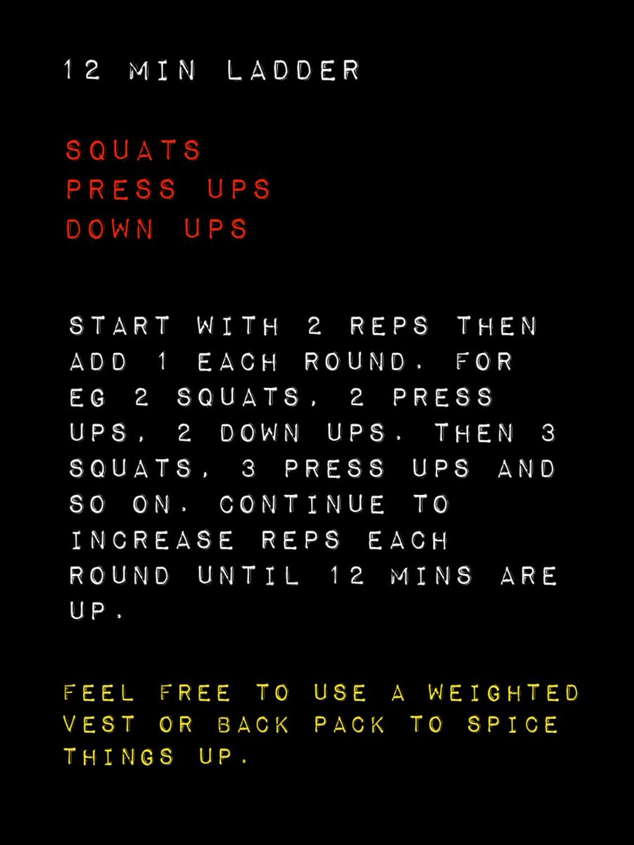 <a href="/43Commando/">43 Commando</a> <a href="/RoyalMarines/">Royal Marines</a> Workout of the Day - Monday 6 Apr 20

#MondayMotivation #workoutoftheday #wod
