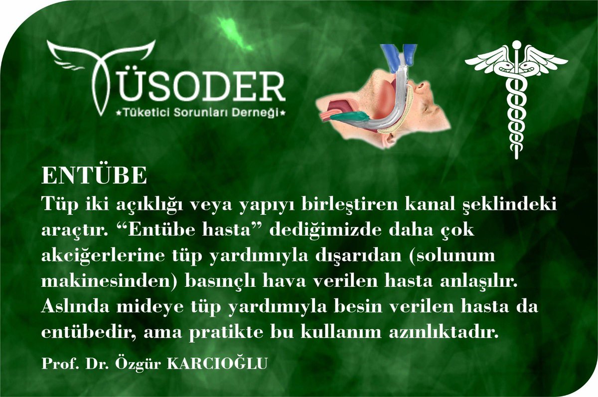 SAĞLIK TERİMLERİ BİLGİLENDİRME SERİSİ - 1

ENTÜBE NE DEMEKTİR?

#tüsoder #sağlıkterimleri #covid19 #koronavirüs #evdekal