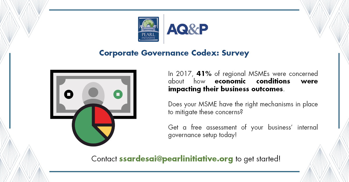 PearlInitiative's tweet photo. Are you part of a small business who is looking for guidance to improve business outcomes? Are you using the right governance principles? Contact us for a free analysis of your business’ internal governance for #MSMESuccess! https://t.co/nXCGCgKmK6