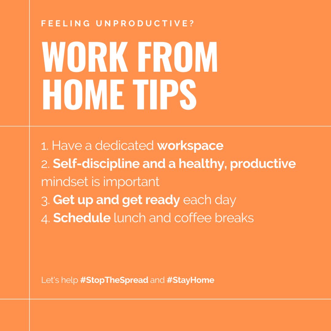 Feel like you haven’t found the right rhythm while working from home? These tips may help you. #startyourweekright #COVID19 #workfromhome #tips