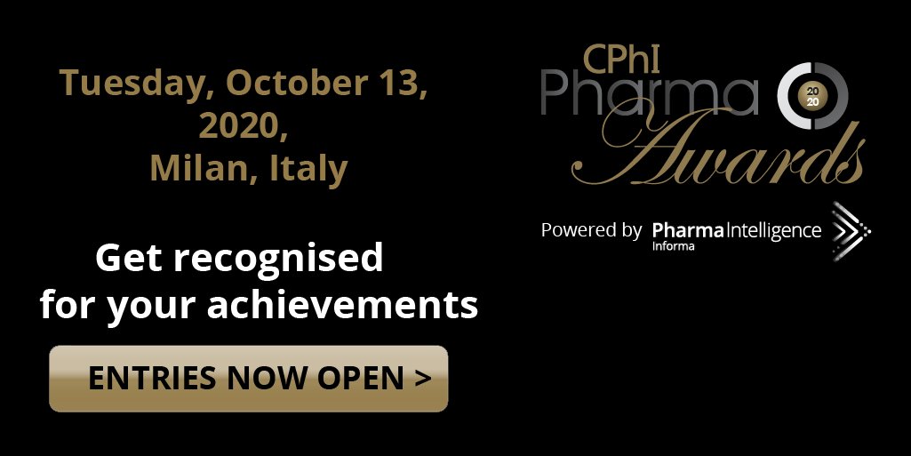 CPHI_Events's tweet photo. Entries are now open for the 17th Annual #CPhIAwards. Make sure you get your entry in today https://t.co/FQi8JXa88a https://t.co/3l1G9g9vr1