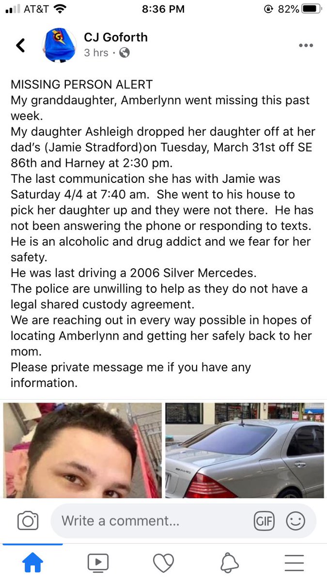 Kaytlyn25677's tweet photo. GUYS PLEASE LIKE AND SHARE! 

This situation happened to the cousin of my friends, and didn’t turn out good 😓 I would hate to see it happen again. I know a lot of y’all are in OR/WA please RT/share! #rt #rtandshare https://t.co/Ehh8SkDCun