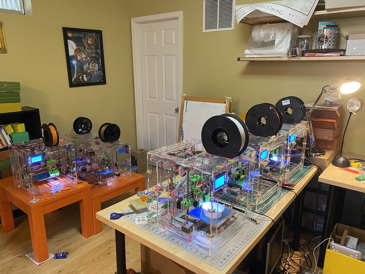 If Rosie could DO it, we can #make it! So pleased to be working with <a href="/SekingerN/">Nathan Sekinger</a> using <a href="/SCPSchools/">Stafford Schools</a> library 3D printers to make reusable masks and face shields for our first responders and hospital employees in the FXBG area! #wecanmakeit #WeCanBeatCovid19 #StrongerTogether