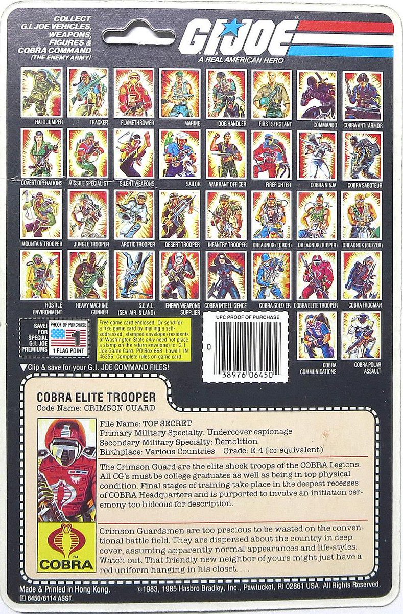 Jaye_Batista's tweet photo. @ClassicGIJoe Sorry to disagree, @johnindisney @JohnShultzKC, 84 was nice, but 85 is where GI JOE introduced some of the most iconic and memorable characters. 

#TheDreadnoks, #CrimsonGuard, #SnakeEyes v2, #Flint, #Eels, #Shipwreck, #TeleVipers #Dusty, #Tomax #Xamot , #LadyJaye, #SnowSerpents https://t.co/sirpjflD1i
