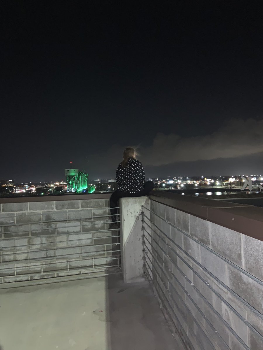 saw graces friends short film(it was ok) then got some pizza and sat on our favorite rooftop downtown