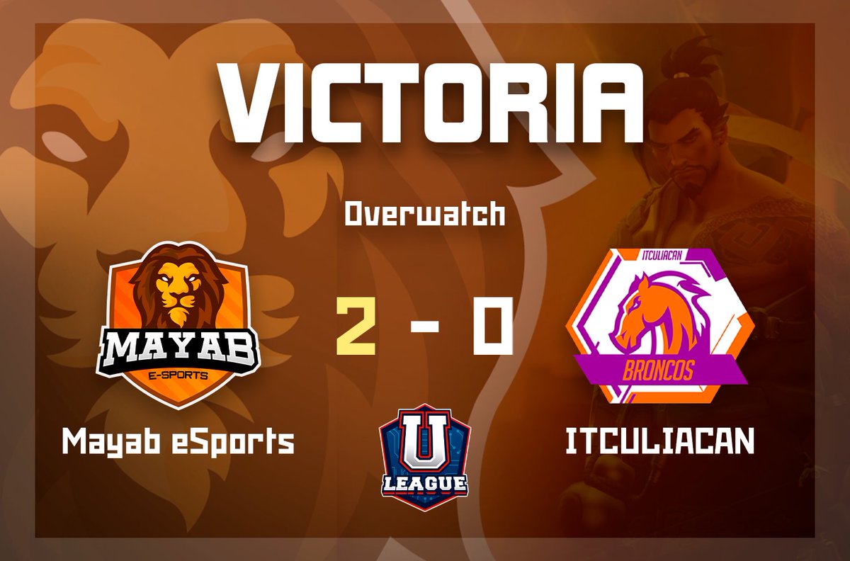 El día de ayer logramos el pase a la fase de grupos en la U-League de Overwatch con un gran desempeño de nuestros jugadores, marcandonos un 2-0.
GG! WP! #GoMayab