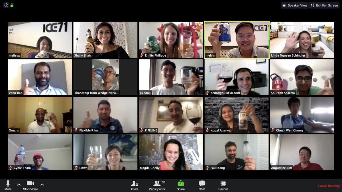 ICE71_'s tweet photo. #ICE71VirtualSocial #TGIF w/ #ICE71Scale #startups #BYOB ๐ฅ๐ป+ @GetKahoot trivia! #cybersecurity @Bluephish_ @web_drone @wesecureapp @wedge_networks @eshardNews @build38dotcom @neoEYED @AiCULUS @FlexibleIr #pipelinesecurity @Uniken_Inc @AuCyble @R3sp_Cyb3r @officialeis @Digify https://t.co/O58zxMaOU9