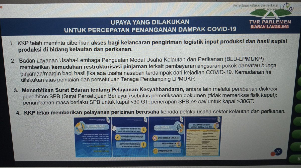 wikidpr's tweet photo. #kom4 Sudin @PDI_Perjuangan #lampung1 membuka Raker (Virtual) dengan Menteri KP tentang Refocussing &amp; Realokasi Anggaran pada pukul 10:20 WIB.

Simak di @WikiDPR2 https://t.co/NCzeoT4Exo