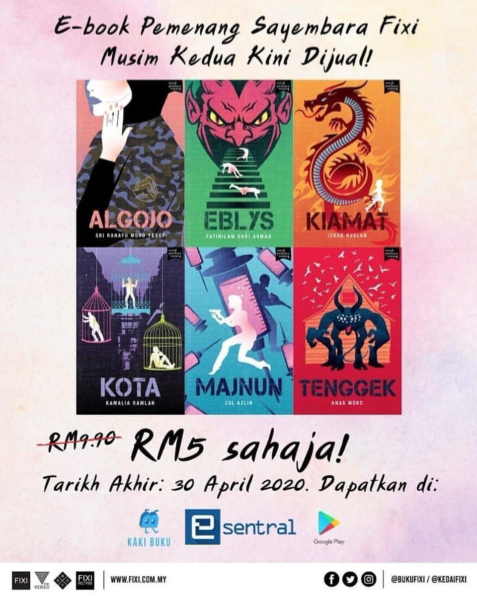 Bestseller E-book Fixi di Google Play pada 30 Mac - 5 April 2020. Terima kasih.