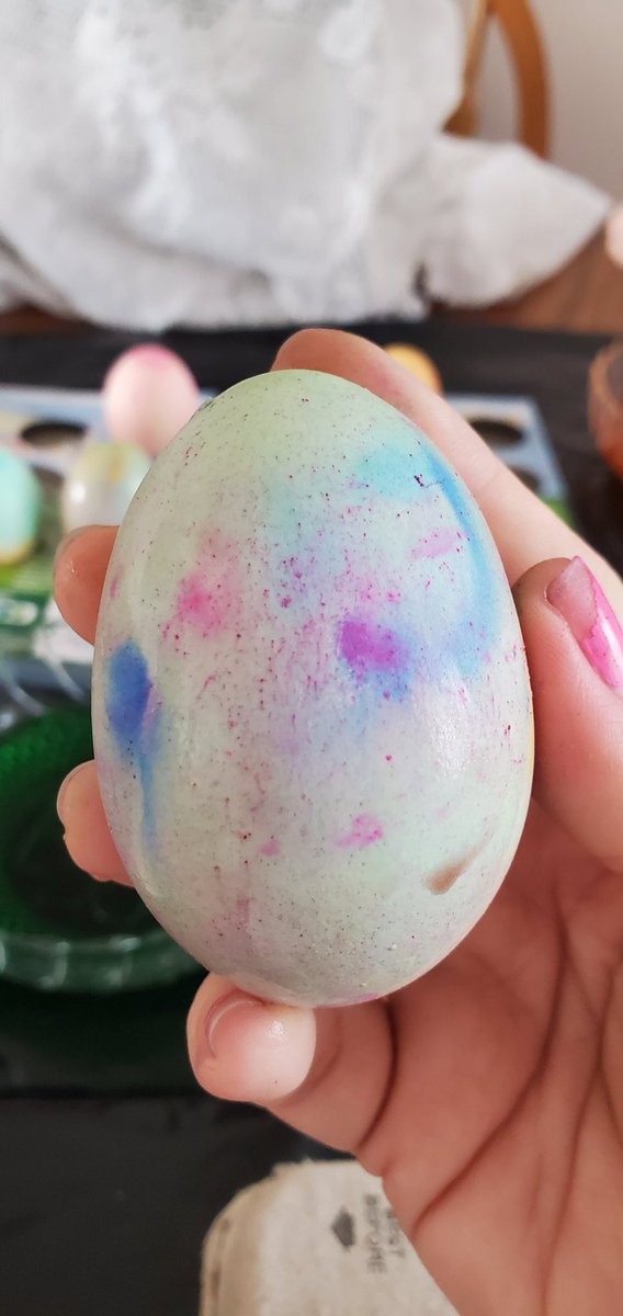 Tracey02226439's tweet photo. We dyed some eggs today and the came out some pretty cool colors. #easter2020 https://t.co/0XfDDLiF5J