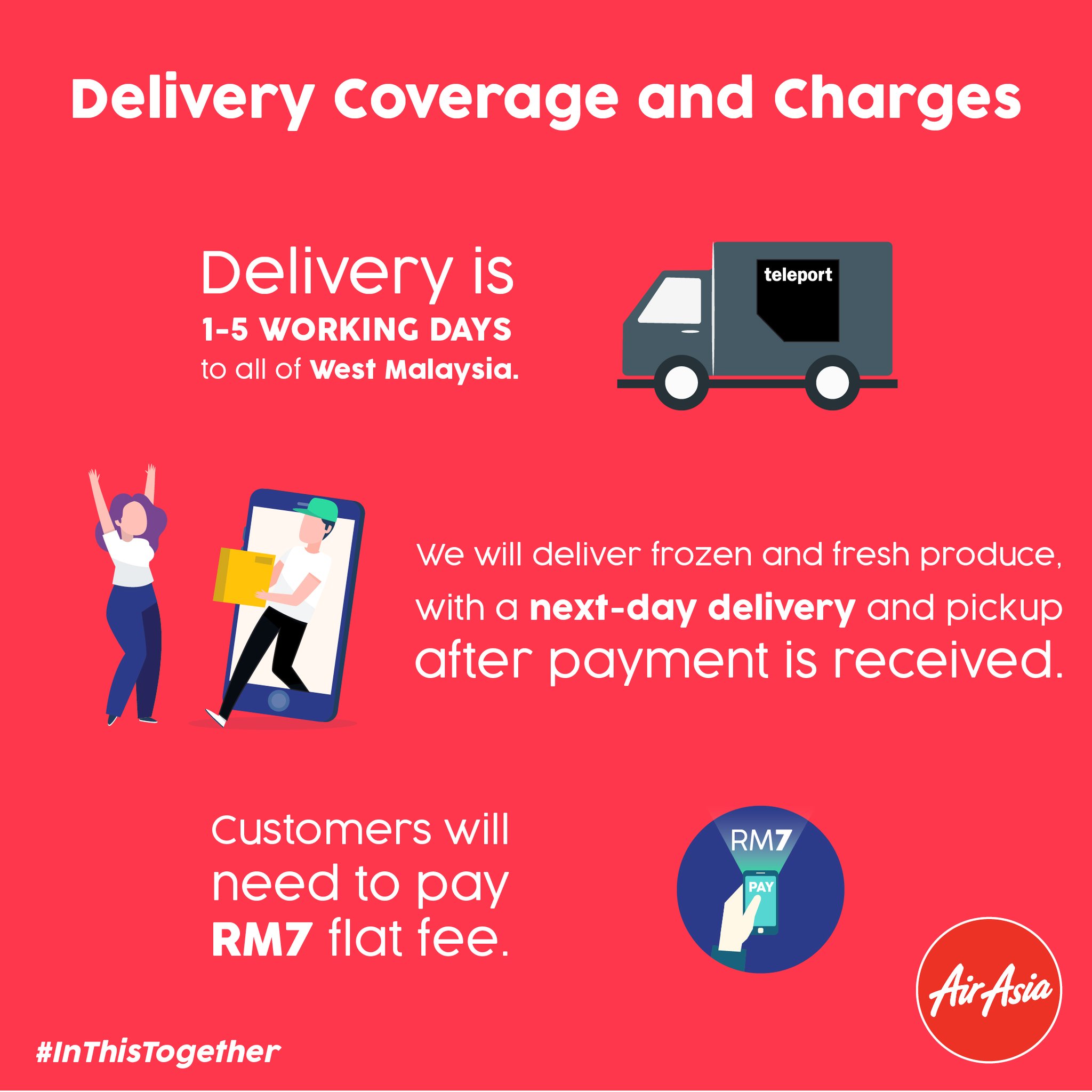 airasia Super App on Twitter "📌Delivery coverage and charges…