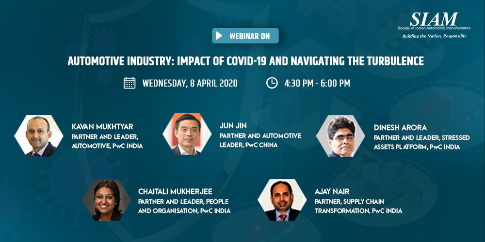 Our Webinar on ‘Automotive industry: Impact of #COVID19 and Navigating the turbulence’ will have dignitaries who will help us get a clear perspective of the situation &amp; talk about the various opportunities for the Auto Sector. #BTNR

Register Now: bit.ly/3bUeWZJ