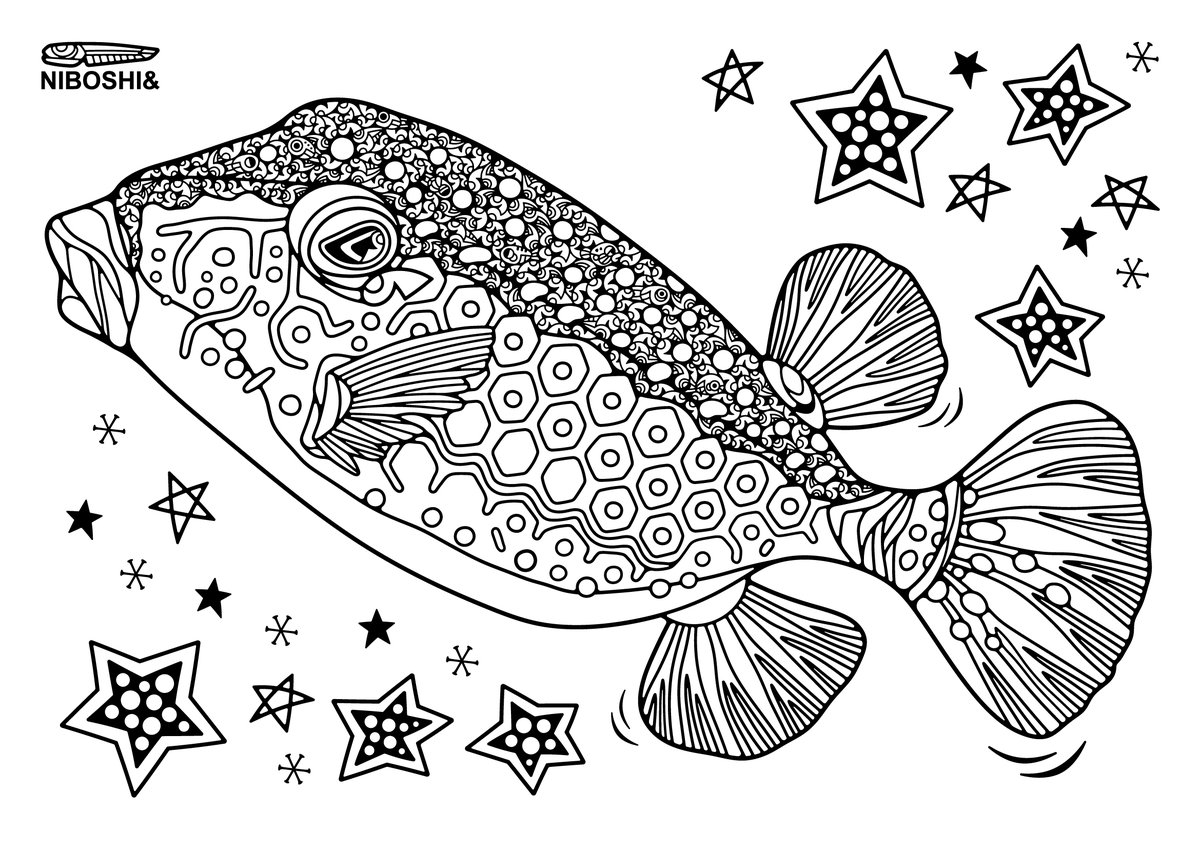【最も検索された】 魚 塗り絵 フリー ~ 印刷可能なぬりえ