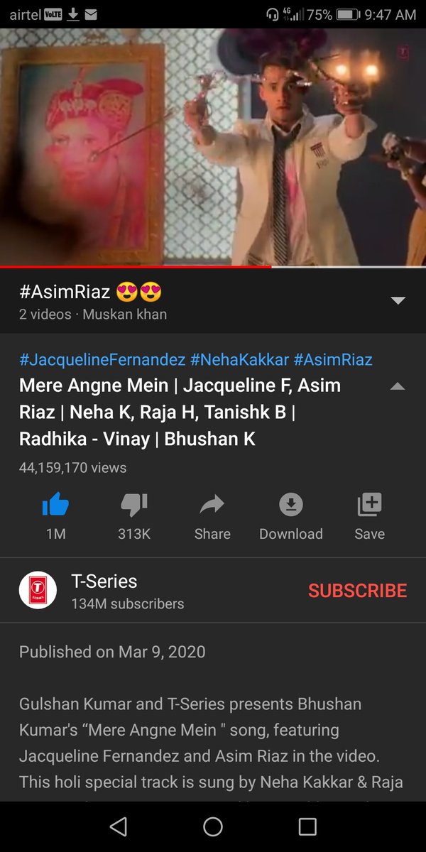 _humnava29's tweet photo. Now we done 44 M..
And its time to done 50 M before1 months..🤞🤞
And offcourse we hve a courage to do this..
Keep guys together nd show power of #AsimFandom... 🤗
#AsimRiaz #jacquelinefernandez
#MereAngneMein❤️
#JacSim https://t.co/rrqDuMihno