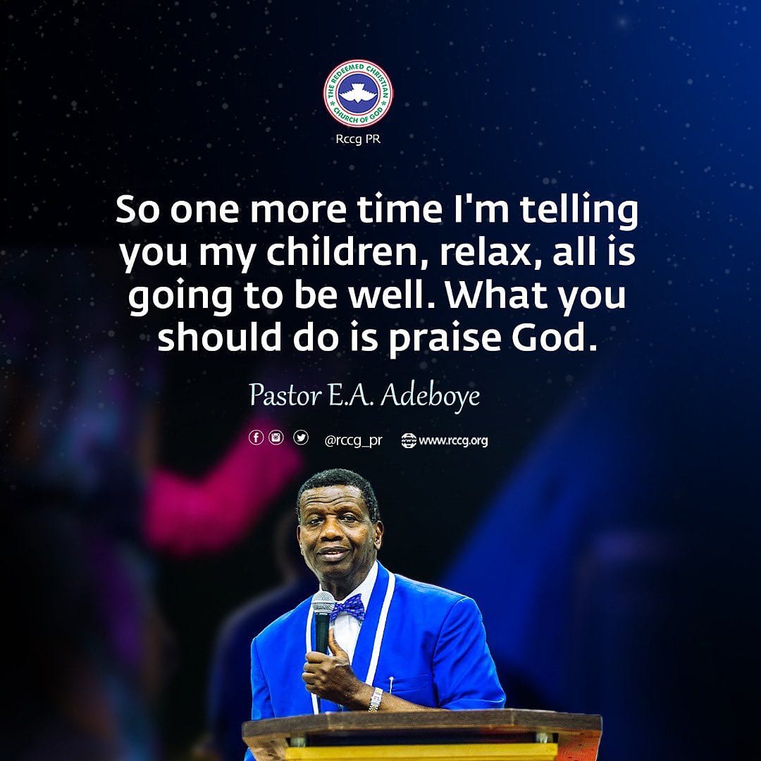 RCCGHallofMercy's tweet photo. All will be well
.
#HallofMercy #HOM #RCCG https://t.co/EtLTT2WQib