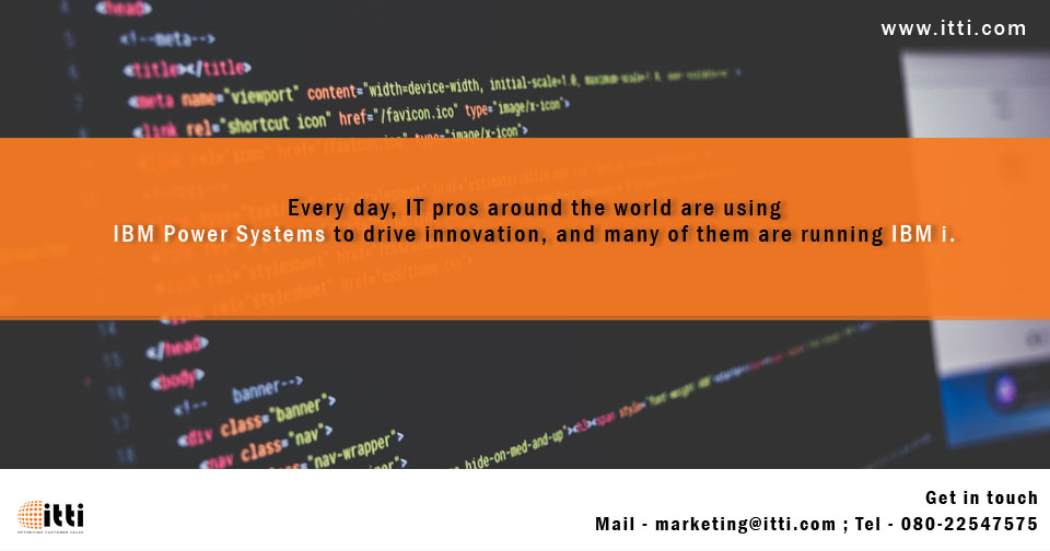 tweet_itti's tweet photo. ITTI's IBM System i team https://t.co/VGdgHYaoUw has vast experience in the development of new applications, maintenance of legacy applications and migration to new technologies on IBM System i. #bigdata #businessintelligence #iSeries #IBMi #IBMSystemi #AS400 #CustomerExperience https://t.co/ifsXu3tFFL