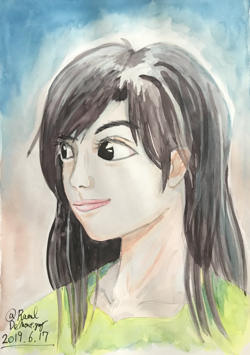 #自分の絵を左右反転して晒す
恐ろしいタグ…?
二枚とも急いで描いたわりには反転してもまあまあマトモだったわ? 