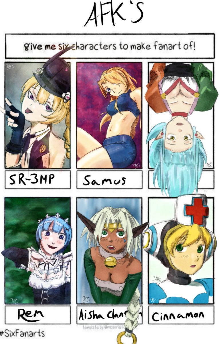 FistfulKittens's tweet photo. Page one of the #sixfanart #sixfanartchallenge
#sr3mp #samus #outlawstar #rezero #MegaMan #ryokohakubi https://t.co/19cJi0wTLU