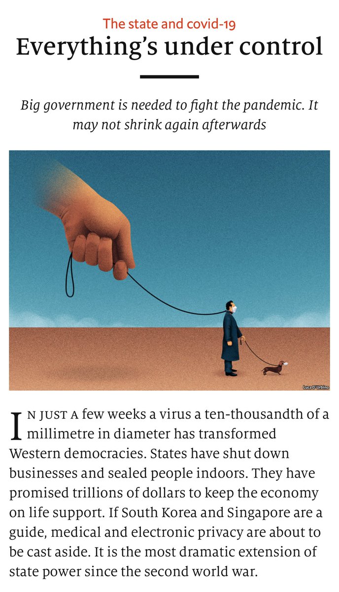 Коронавирусыг далимдуулан дарангуйлал тогтоох, ардчиллын үнэт, үндсэн зарчмуудыг нураах оролдлогууд гарч болзошгүйг анхааруулсан олон нийтлэл гарч байна. “The economist” сэтгүүлийн 2020 оны 3-р сарын 28-ны бүхэл бүтэн дугаар энэ сэдэвт зориулагдсныг тул уншицгаана уу?