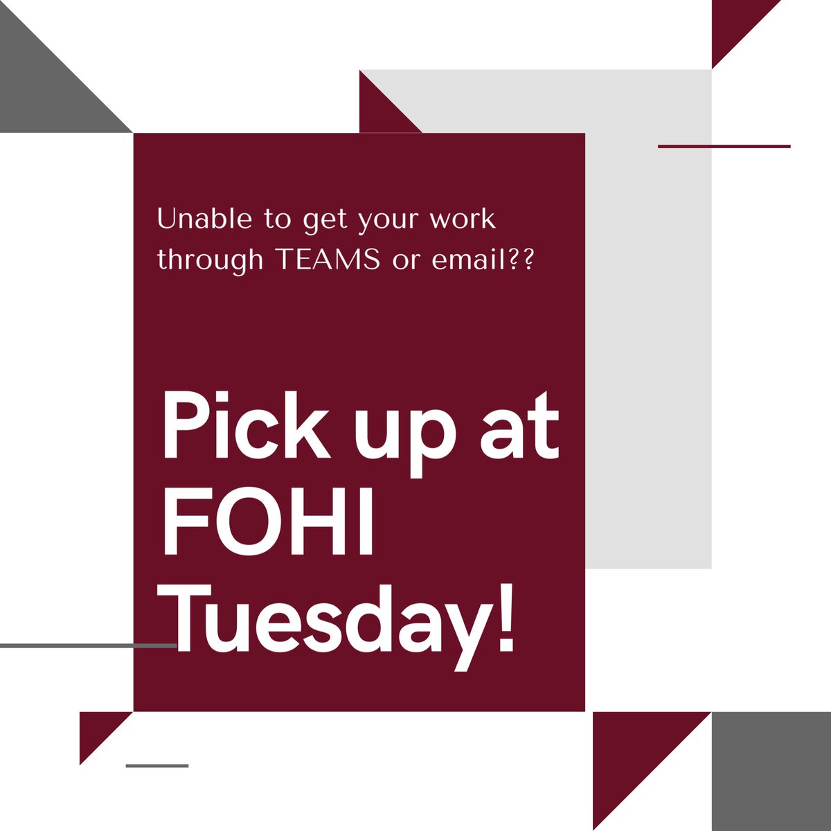 Your Distance Learning grade bump assignments will be LIVE tomorrow on TEAMS or through email!! Need a paper copy?? See you at Fohi Tuesday 4/7 between 8am-noon to pick up the district packet! #makethegrade #livemaroon