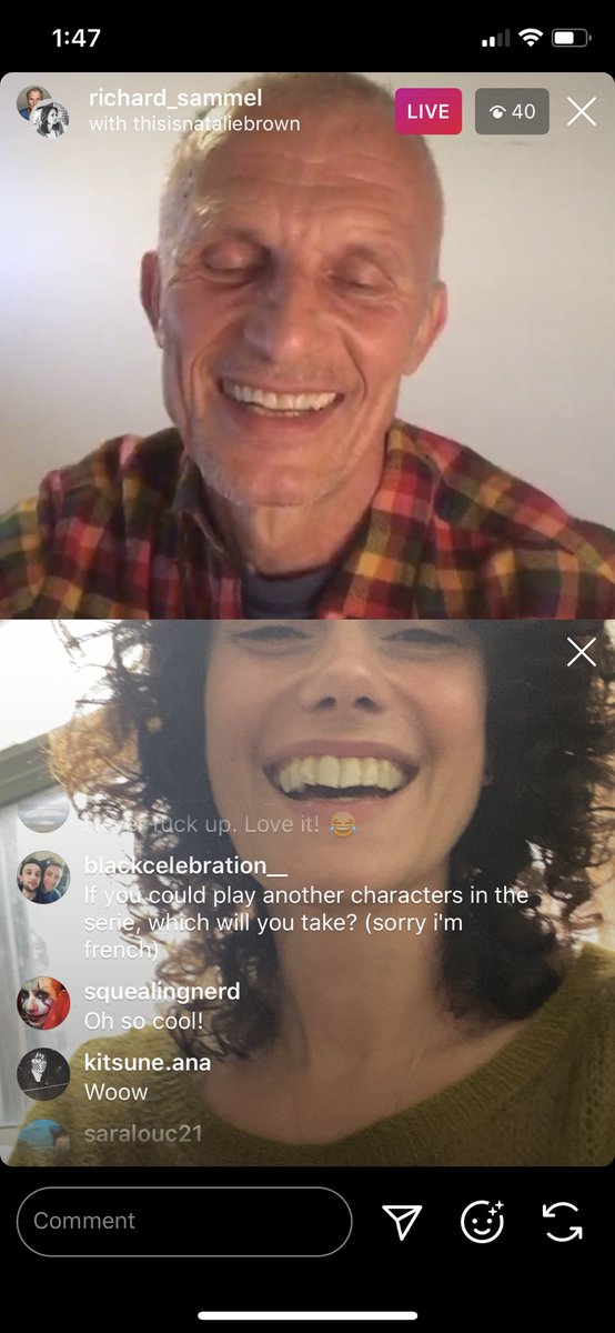 Natalie Brown (@brownnmiss) on Twitter photo Thanks for having me <a href="/RichardSammel/">Richard Sammel</a> fangs n all.
Reminiscing, reconnecting and talking all things <a href="/TheStrainFX/">The Strain</a> made my day(s). Letβs make #StrainSundays (& staying home) & smiles this big a regular thing! π Thanks for having me <a href="/RichardSammel/">Richard Sammel</a> fangs n all.
Reminiscing, reconnecting and talking all things <a href="/TheStrainFX/">The Strain</a> made my day(s). Letβs make #StrainSundays (& staying home) & smiles this big a regular thing! π