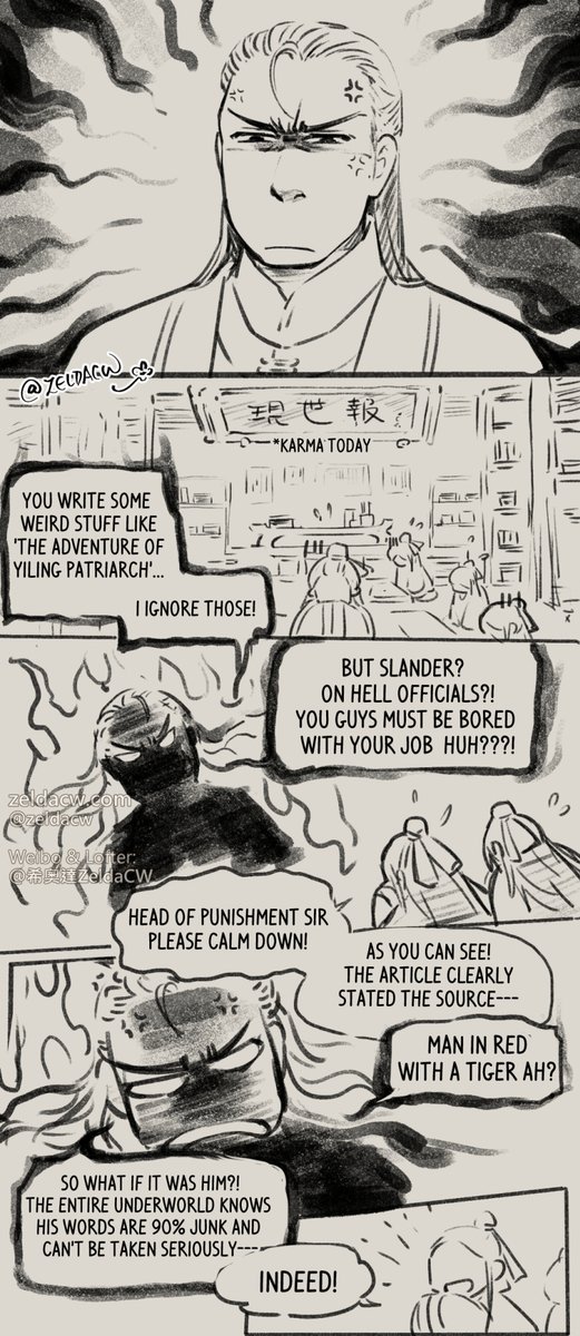 #MDZS #MoXuanYu original underworld story
comic update~
*couldn't draw since Friday... good thing I finished pages in advance so I can still update =u=+ hey hey hey~
莫玄羽 腦補故事 地府篇 中文版(lofter):
https://t.co/nCxxcqKNFY