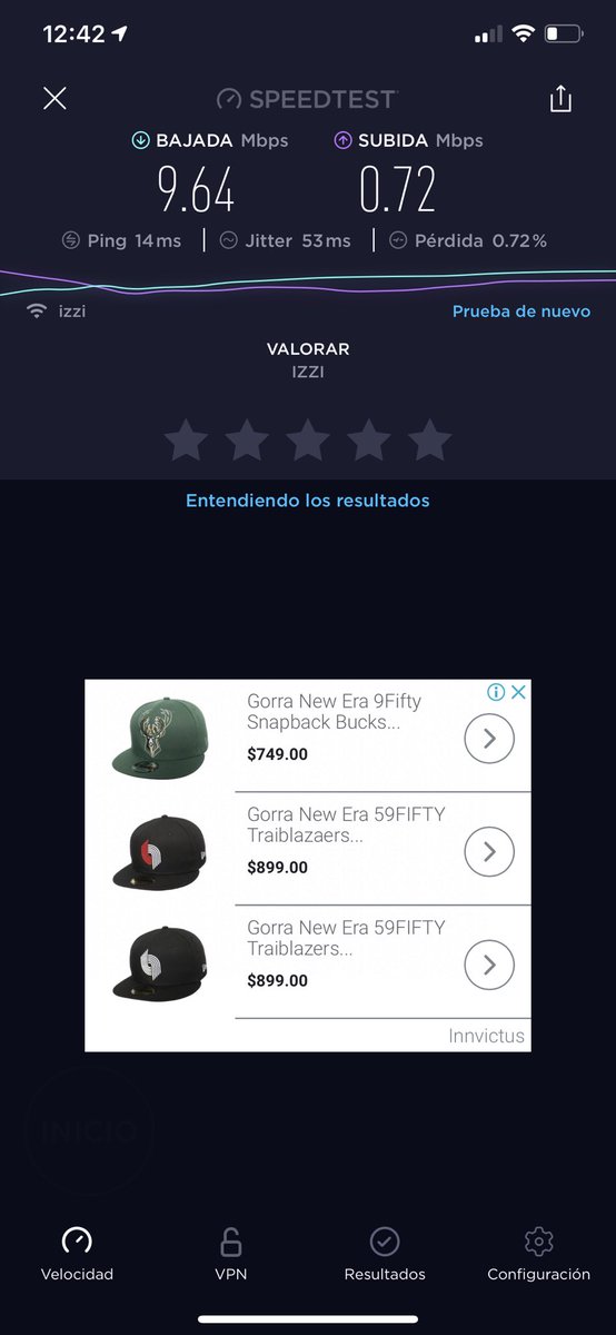 MUITDANY's tweet photo. @izzi_mx  me podrias ayudar a explicarme por que tengo la mitad de la velocidad contratada?? https://t.co/FoejoAxzEi