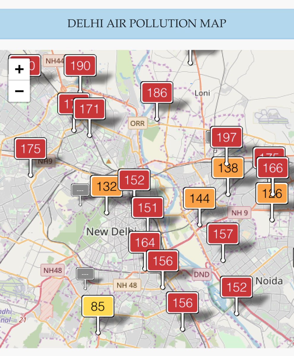 dhruv_rathee's tweet photo. The air was getting very clean since last few days 

But thanks to COVIDIOTS who burst crackers yesterday night, it’s back to unhealthy level. https://t.co/pWI8YJGaQw