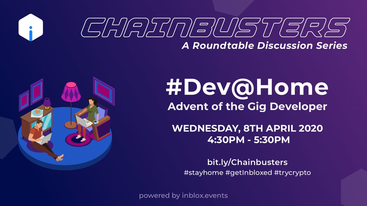 InbloxEvents's tweet photo. Day 3 - Roundtable #3 - #DevAtHome - Advent of the Gig Developer
With @apoorvshankar_ @MalviyaOp @gyanlakshmi
Ravi Chandrashekharan @benglurjay @_jdkanani @aniketjindal
Join Here: https://t.co/ViLqzbd0bi
#DigitalNomad #HomeEngineer #gigeconomy #Developer #tech #upskill
4/ https://t.co/60YuxJbhfi