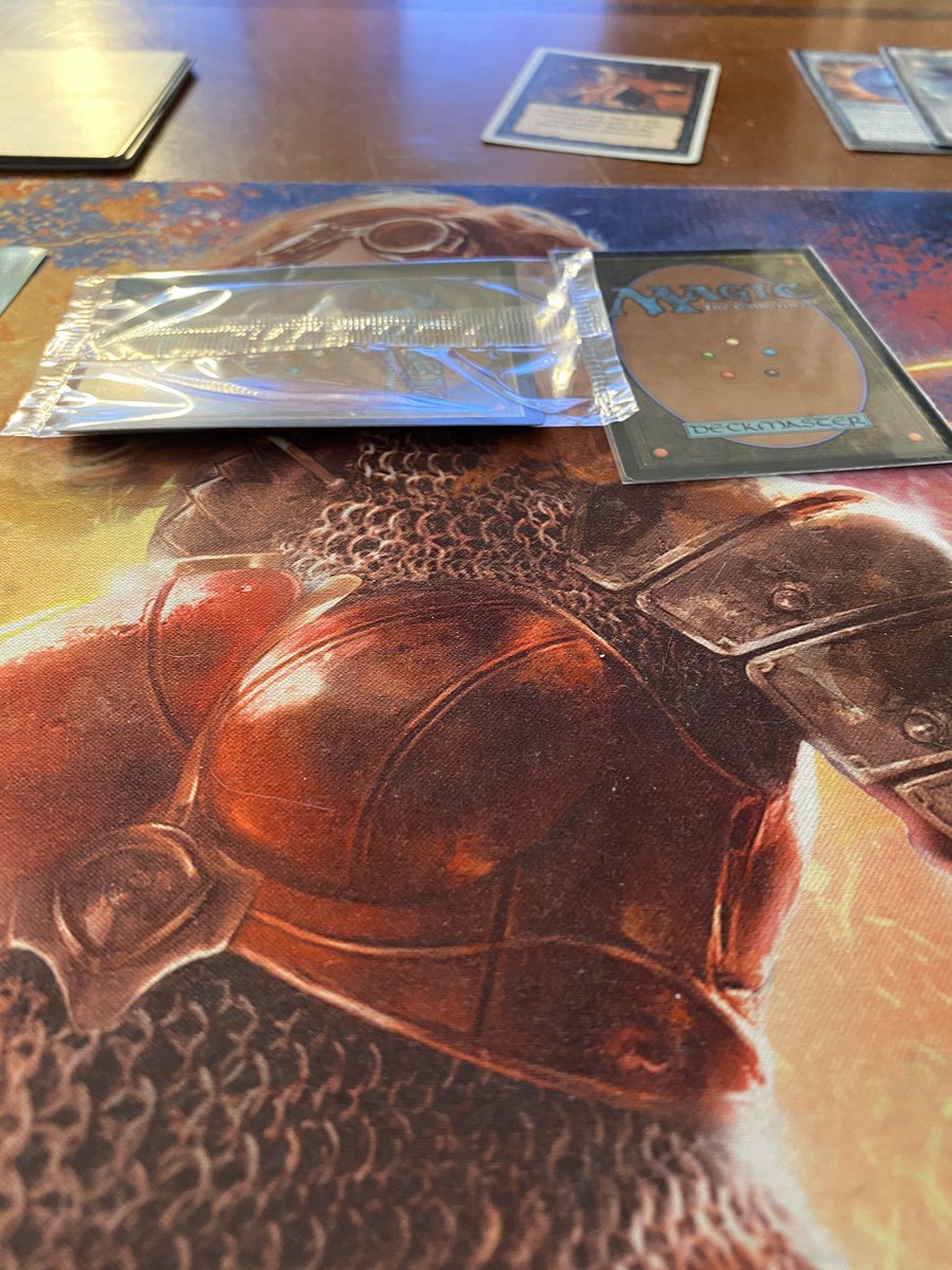 RobbyD_'s tweet photo. @BibliovoreOrc I had the same problem. I bought the whole first #MTGSecretLair @wizards_magic customer support told me that my cards didn’t qualify for replacement. After I complained to a supervisor they sent me 2 whole promo packs. $200 worth of crap! https://t.co/94fNR2uNxu