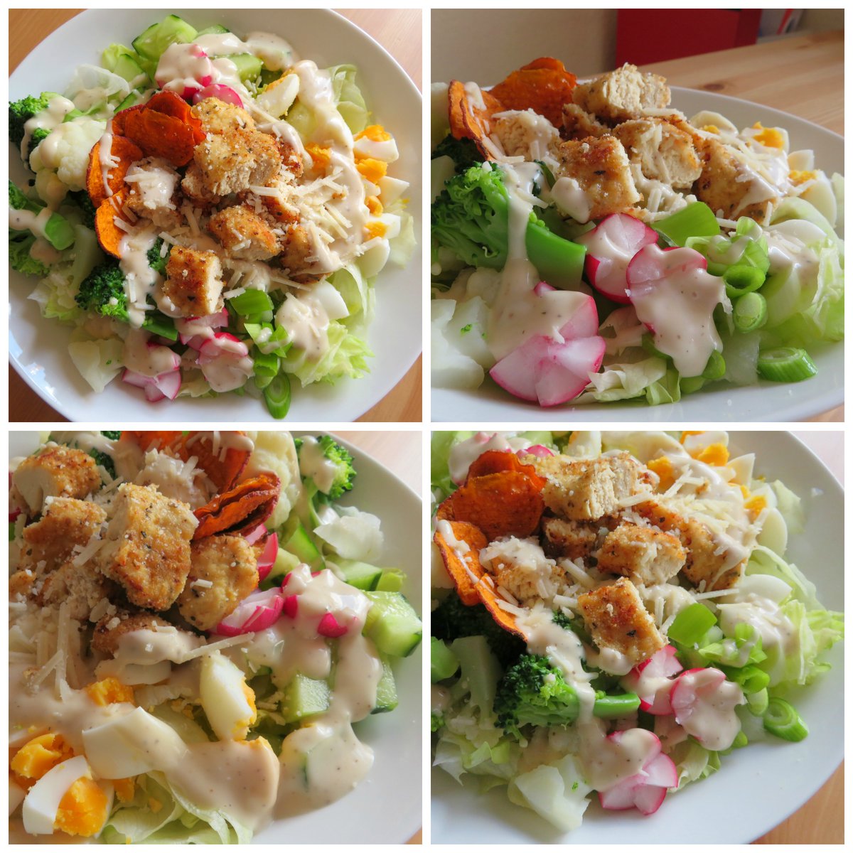MarieRYnr's tweet photo. Almost Fried Chicken Chopped Salad, or how to make something healthy & delicious out of what you have on hand! https://t.co/eYb2cnIxIJ #foodporn #Salad #chicken #yourfiveaday #diabetic #HealthyFood #nomnomnom https://t.co/LfCVHTPEWQ