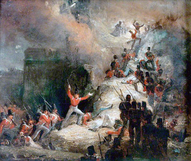 6 April 1812 - The Storming of Badajoz. Wellington orders his men to storm the French held fortress of Badajoz in Spain. What follows is one of the bloodiest engagements of the Peninsular War, followed by several days of looting, murder and rape by the allied troops.