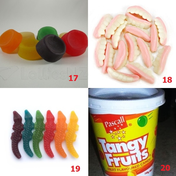 And this is the bottom half of the draw  #NZLollyScramble - photo credits to various online lolly sellers who deserve your custom