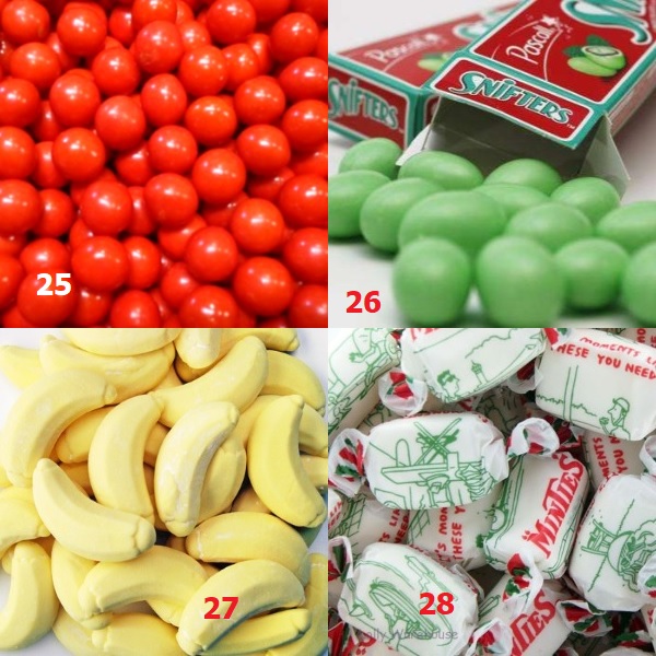 And this is the bottom half of the draw  #NZLollyScramble - photo credits to various online lolly sellers who deserve your custom