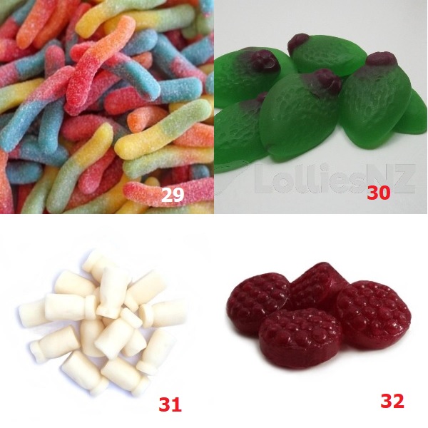 And this is the bottom half of the draw  #NZLollyScramble - photo credits to various online lolly sellers who deserve your custom