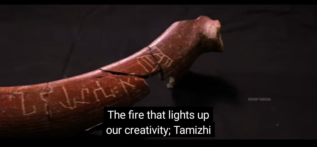 'Tamizhi' by Hiphop Tamizha is a title song of a youtube series that traces the root of the Tamil language. This song highlights the Ainthinai Sangam landscape of the Tamils and everything related to Tamil and Tamilness