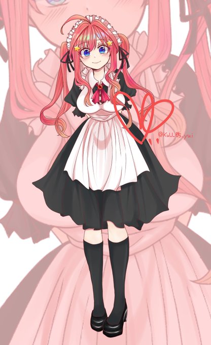 ゆいさんがTwitterに投稿した中野五月(五等分の花嫁)のイラスト。
