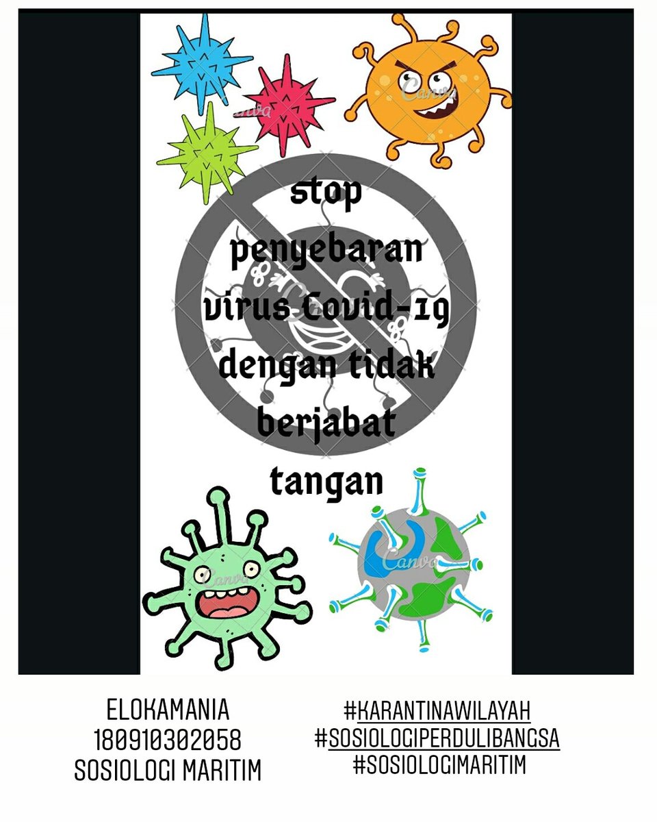 ElokAmania's tweet photo. #Karantinawilayah 
#sosiologiperdulibangsa 
#sosiologimaritim 
#stopcovid19 https://t.co/kdRwhPPaOc