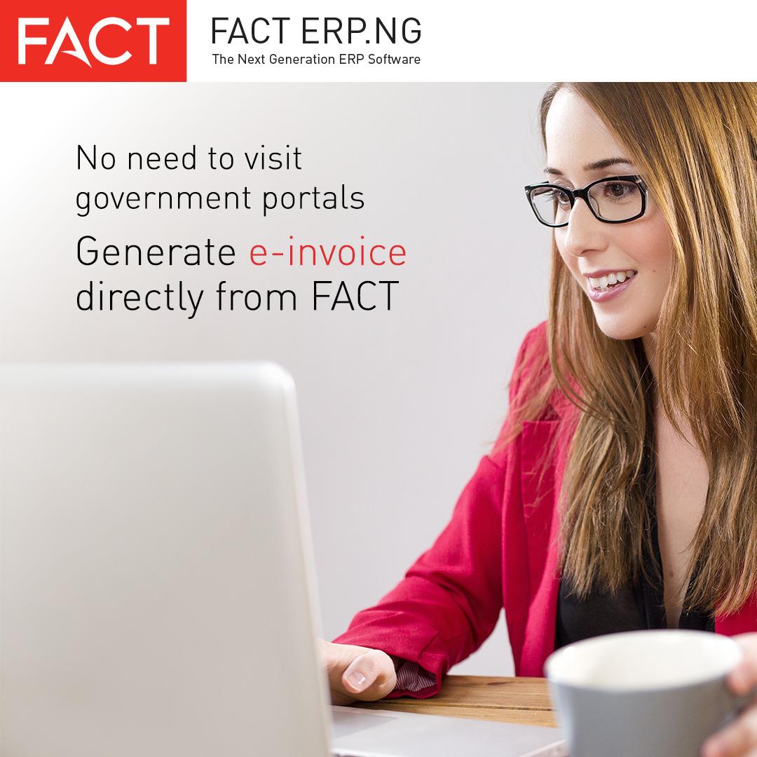 FACT_Group_ERP's tweet photo. An ERP Software with E-invoive and GST compliance integration. Isn't this what every industry dreamt of?
Request your demo today:
https://t.co/aIosV4RDds
#FACTERP #GST #Einvoice #ErpSoftware #Business #BusinessSolution https://t.co/cIjD0AZCR8