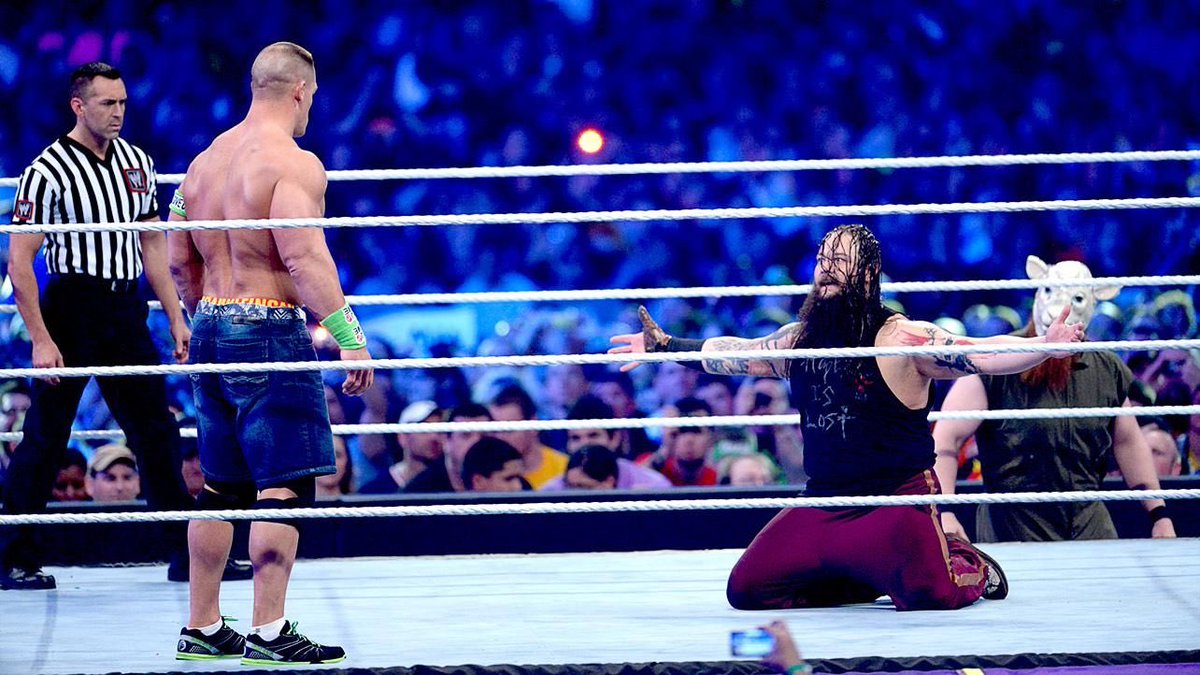 WrestleMania 30 is the most pivotal night. It’s why we’re here. Bray had the whole world in his hands. Cena had a chance to make a star BUT, he chose not to and it hurt Bray. So now Cena must look at his past to see the errors of his ways...
