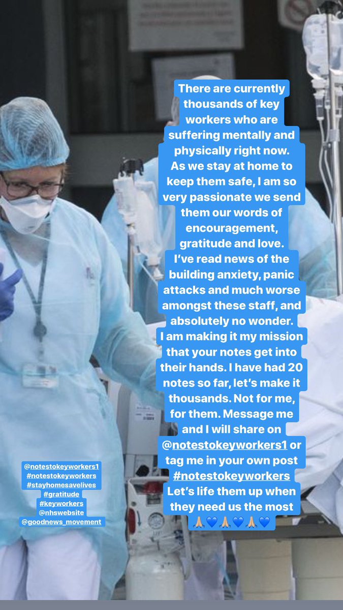 notestokeywork1's tweet photo. PLEASE SEND ME YOUR MESSAGES FOR OUR KEY WORKERS 🙏🏼💙🙏🏼💙 #notestokeyworkers @fkilgour https://t.co/SrsQEx9ZNp