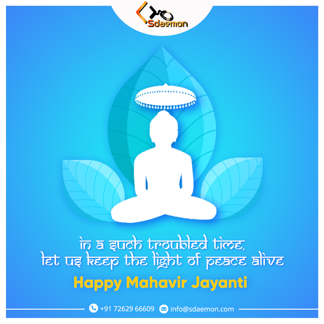 SdaemonAdmin's tweet photo. On the auspicious occasion of Mahavir Jayanti, Sdaemon Infotech wish you lots of happiness, good health and success.
Happy Mahavir Jayanti!!
For more details: https://t.co/bU5ZN1Kc6z
#mahavirjayanti #aadinath  #MahavirJanmaKalyanak  #SdaemonInfotech
#webdesigncompanyinpune https://t.co/mtHad5lOGP